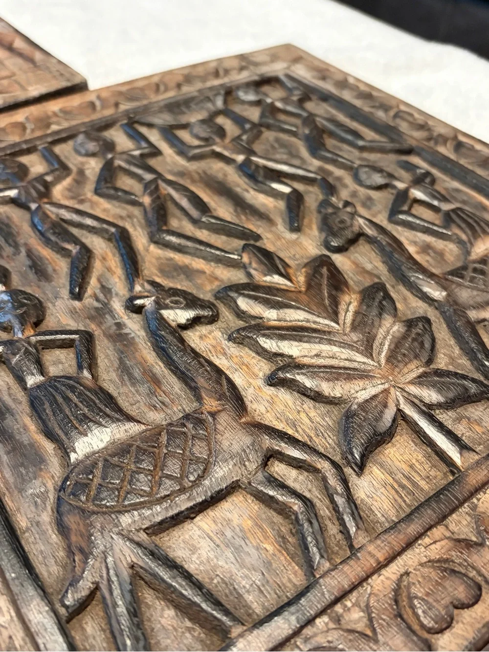 Custom Hand-Carved Tribal Wood Wall Plaques – Rustic Home Wall Decor Set
